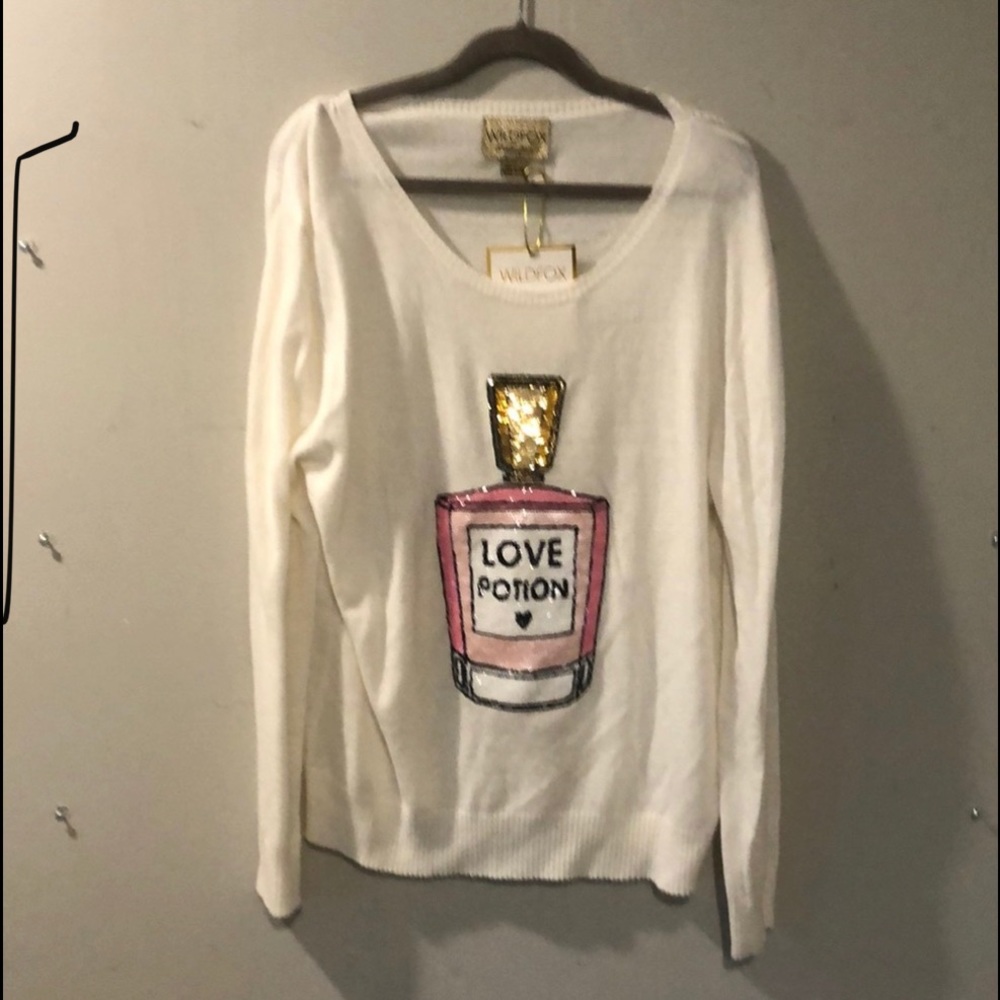 Wildfox Perfume LOVE POTION Sweater NWT